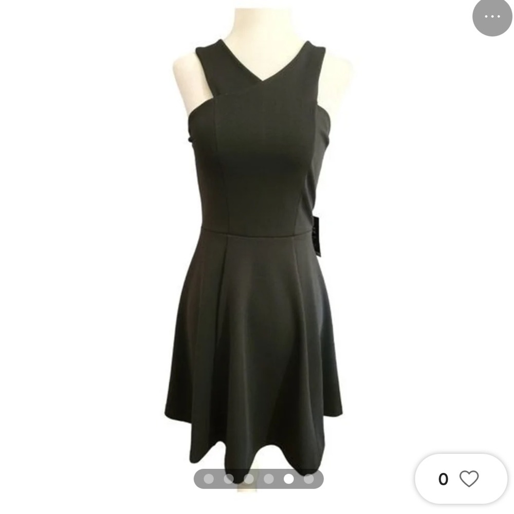 Express halter black scuba dress size medium